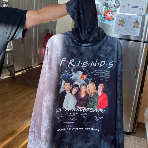 Friends Hoodie Men's Size Large - Tribute to Matthew Perry - Picture 10 of 10